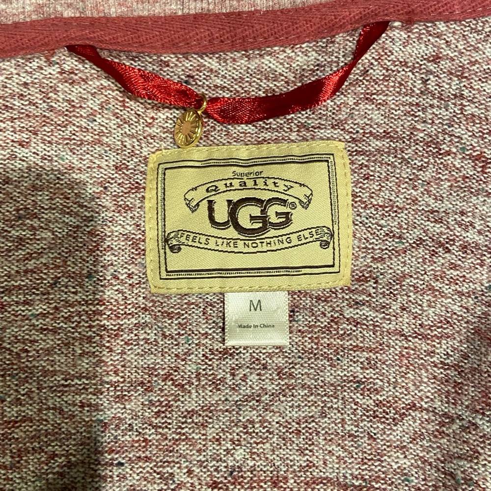 UGG Women's Rose Open-Front Cardigan Flowy Pink Size M - Picture 6 of 6